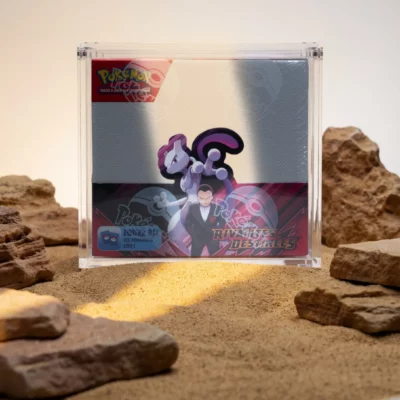 Protection acrylique display Pokémon anti-UV et magnétique Evo Shield