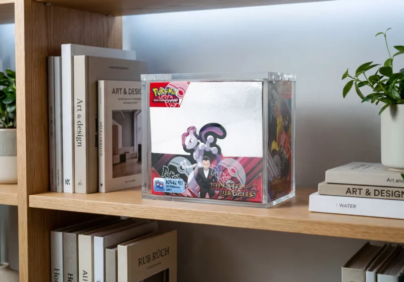 Protection acrylique display Pokémon anti-UV et magnétique Evo Shield