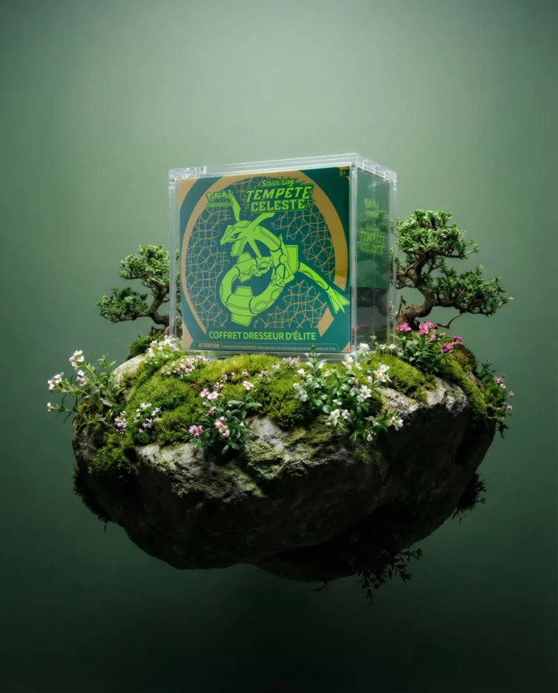 Protection acrylique ETB Pokémon anti-UV et magnétique Evo Shield