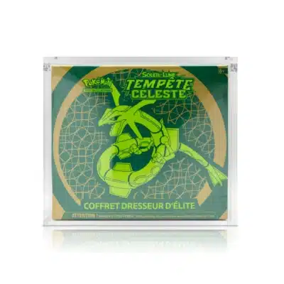 Protection acrylique ETB Pokémon anti-UV et magnétique Evo Shield