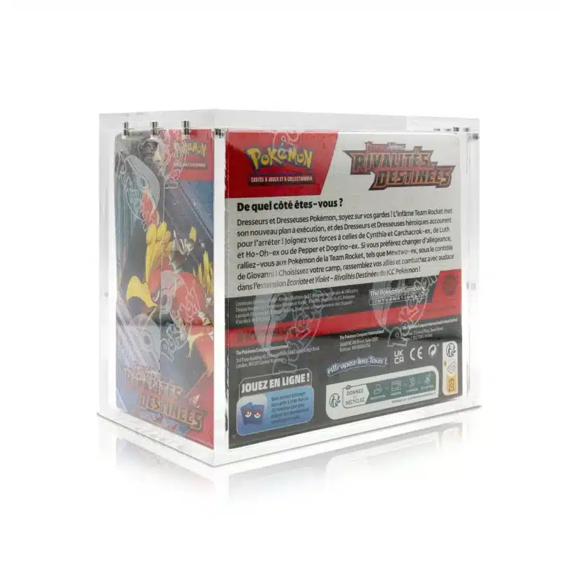 Protection acrylique display Pokémon anti-UV et magnétique Evo Shield