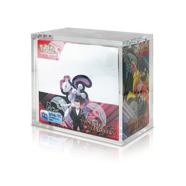 Protection acrylique display Pokémon anti-UV et magnétique Evo Shield