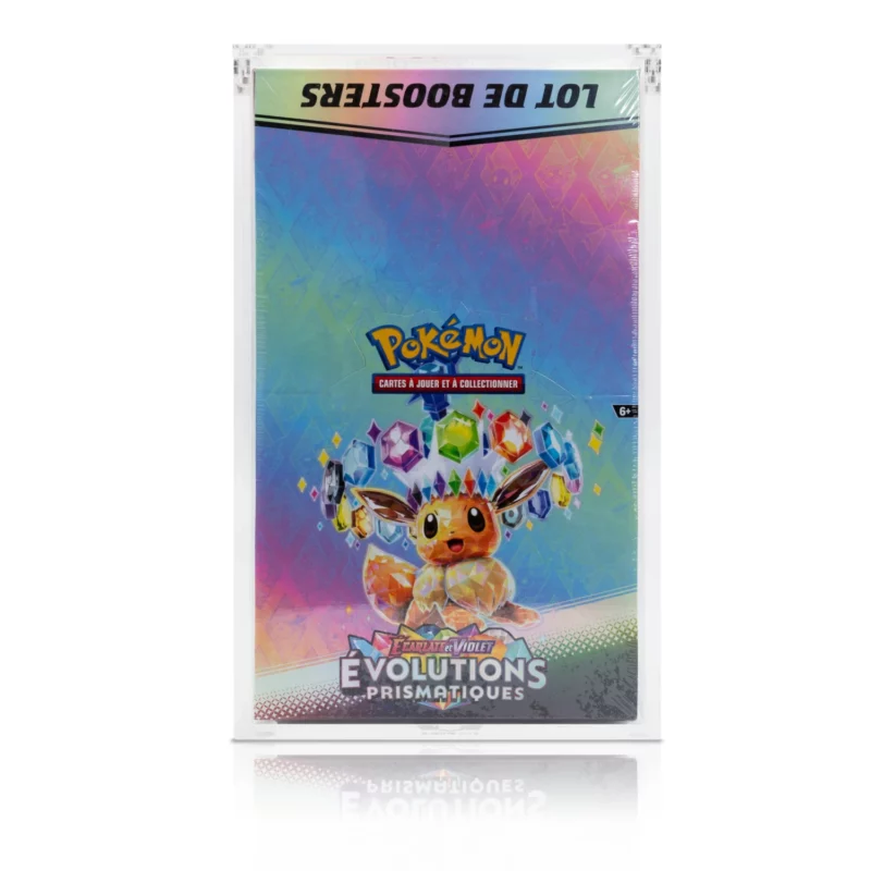 Protection acrylique display de bundles Pokémon anti-UV et magnétique Evo Shield